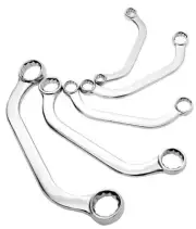 Sunex 9935M 5 Pc. Fully Polished Metric Half Moon Double Box Wrench Set