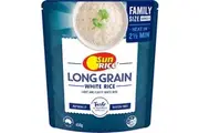 Sunrice Microwave Long Grain White Rice Pouch 450g