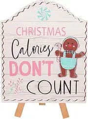 Gingerbread Signs,Christmas Decorative Wooden Tabletop Sign - Christmas Party Welcome Sign Gingerbread Shop Sign Holiday Decor for Home Party Outdoor Indoor