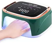 Rechargeable LED Nail Lamp Auto Sensor Nail Dryer Touch Control Salon Home (Green)