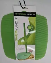 Charles Viancin Banana Leaf Storage Lid Airtight Seal Large Green 11 X 10