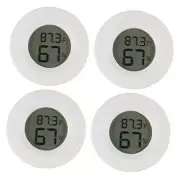 4pcs Mini Hygrometer Thermometer Digital LCD Monitor Indoor/Outdoor Humidity