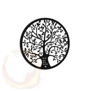 Artiss Metal Wall Art Hanging Sculpture Home Decor Leaf Tree of Life Round Frame