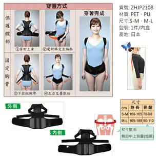 感恩使者 胸背護腰帶 護背束帶 ACCESS軀幹護具-日本製 ZHJP2108 (8折)