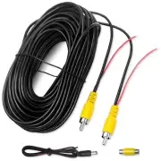 RCA Video Cable, Car Backup Camera Reverse Rear View Camera Video Cable with