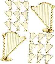 BESPORTBLE 30pcs Mini Harp Ornament Christmas Tree Decor Harp Music Ornaments Home Office Decor Holiday Wreath