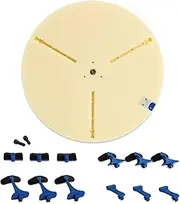 Birsppy Giffin Grip Mini, White Pottery Wheel Trimming Tool, Silicone, Fits Standard Sizes, Includes Rods & Sliders