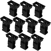 10pcs Circuit Breaker Bracket Circuit Breaker Mounting Frame 1p Circuit Breaker Buckle Fixed Bracket for Circuit Breaker Circuit Breaker Frame Mounting Plate Plastic Black