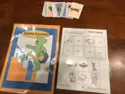 Rhyme Square! Rhyming words Grades PreK-K Language Arts file folder game teacher