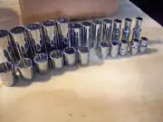 Proto 3/8" Metric std and dp socket set + 2 Husky Ratchets