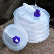 Collapsible Water Bucket Portable Water Carrier Container for Camping Hiking AU