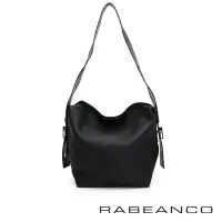 在飛比找Yahoo奇摩購物中心優惠-RABEANCO RIKKA 時尚牛皮手提/肩背包(大)黑