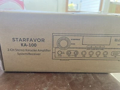 Starfavor KA-100 2-CH Stereo Karaoke Amplifier System/Receiver - NIB