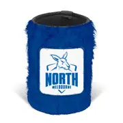 North Melbourne Kangaroos AFL Bottle Fluffy Beer Can Bottle Cooler Stubby Holder