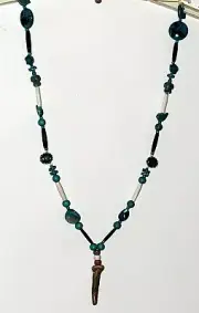 Beaded Necklace ANTLER TURTLES BUTTERFLIES BIRDS Tribal OA Regalia Pow Wow N298