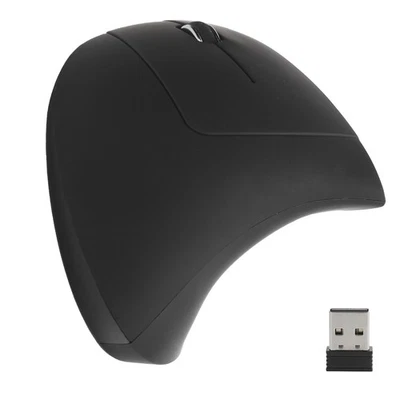 Wireless Mouse Ergonmic Left Hand Optical Vertical Rechargeable Computer Ext SPM