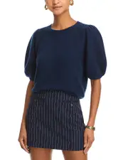 Paige Lucerne Cashmere Puff Sleeve Top