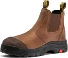 ROCKROOSTER Gammon Men's Slip On Work Boots, 6" 8 Wide, Ak224st, Steel Toe