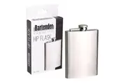 Bartender Stainless Steel Hip Flask 8OZ/236ML - Satin