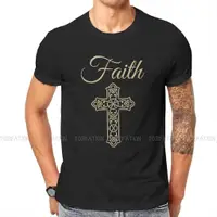 在飛比找蝦皮購物優惠-金色斑點效果獨特 T 恤 Christian Faith C