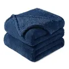 King Size Flannel Fleece Blanket, Super Soft King ( 90x104 IN ) Navy Blue