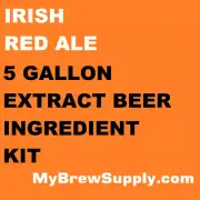 Irish Red Ale Homebrew 5 Gallon Beer Extract Ingredient Kit - My Brew Supply