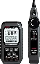 TDR Network Cable Tester with Multimeter Tester, RJ45 CAT5 CAT6 Ethernet Cable Tester Port Flashing, NCV Anti-Burn AC DC Voltmeter POE Tester, Anti-Jamming Network Tester Cable Toner