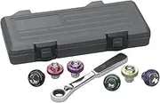 GEARWRENCH 3/8-Inch Drive 6 Point Magnetic Oil Drain Plug Metric Socket 7-Pieces Set