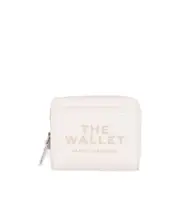Marc Jacobs Logo Printed Zipped Mini Compact Wallet One size White