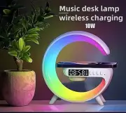 Smart LED Night Light Wireless Charger Bluetooth Speaker Alarm Clock Sleep Lamp