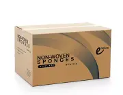 Case of 1600 Pcs Sterile Non-Woven Sponge, Folded Edge, 4" x 4" Premium