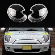 A Pair Headlight Clear Lens Housing +Seal Glue For Mini Cooper R56 2008-2013 (for: Mini)