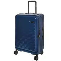 在飛比找momo購物網優惠-【SWICKY】24吋前開式奢華旅途系列旅行箱/行李箱(深藍