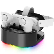 Charging Dock for Meta Oculus Quest 3/Quest 3S/Quest 2 VR Headset Charging Stand