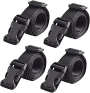 FRCOLOR Solid Luggage Straps 4pcs Utility Luggage Strap Fastening Belt Suitcase Belt Easy Tie Down