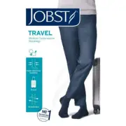 Jobst Unisex Travel Knee High 15-20 mmhg Compression Socks Size 2 Black