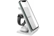 Urban Travel S 3in1 Foldable Wireless Charger Dock Stand For Smartphones White