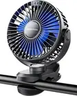 Portable Clip on Fan - Battery Operated Stroller Fan, 4000Mah Small Rechargeable