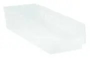 QSB108CL 10-Pack 4" Hanging Plastic Shelf Bin Storage Containers, 17-7/8" x 8...