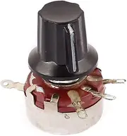 WTH118 (Control electrical) Rotary Carbon Film Potentiometer 150K Ohm Adjustable Resistance (29ry323qf247) w Cap