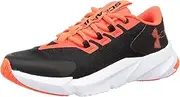 [Under Armour] Boy's Grade School Scramjet 5 Running Shoe, (001) Black/Black/Bolt Red, 4 Big Kid