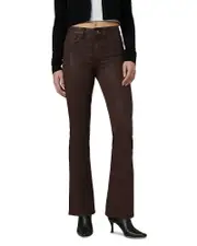 Joe's Jeans The Hi Honey High Rise Bootcut Coated Jeans in Espresso