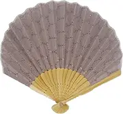 [大西賢製販] Ken Onishi Shell Fan, Lace, Purple, Size: Approx. H22 SY19-R03