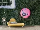 3D Football Net Court Grass Pink Self-adhesive Removeable Wallpaper Wall Mural