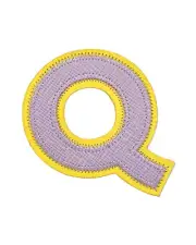 Stoney Clover Lane Purple + Yellow Vegan Leather Letter Patches
