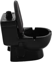 Yardenfun Fancy Ashtrays for Smokers Humorous Ceramic Ashtray Toilet Design Decorative Home Accessory