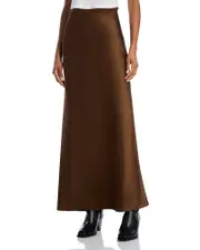 Frame Silk Column Maxi Skirt