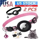 2Airtag Cat Collar Breakaway Reflective Kitten For Apple Air Tag Holder Case Pet