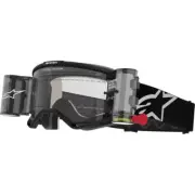 Alpinestars Vision 5 Roll-Off Goggles Corp Black w Clear Lens