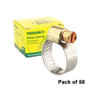 Tridon Perforated Band Micro Hose Clamps 11-22mm Part Stainless Pack of 50